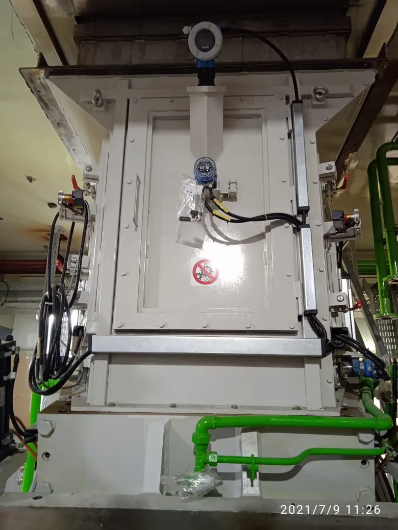 SS Chute after mounting